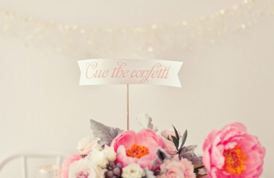 Day-Of Wedding Stationery Inspiration and Ideas: Confetti via Oh So Beautiful Paper (3)