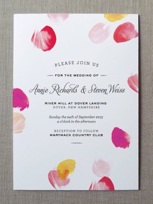 Watercolor Wedding Invitation Collection Fine Day Press6 300x400 Watercolor Wedding Invitations from Fine Day Press