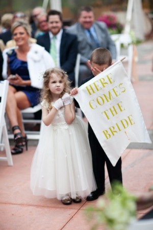 Here Comes the Bride Banner Elizabeth Wertz Photography 300x450 Wedding Stationery Inspiration: Here Comes the Bride Signs