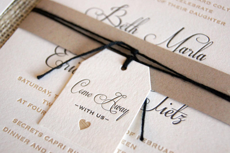 Designer wedding invitations