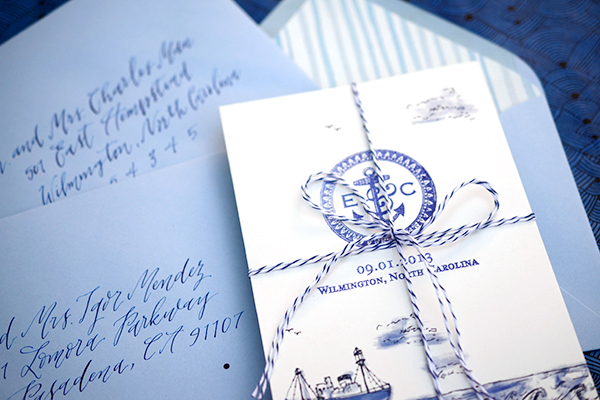 Make your own nautical wedding invitations