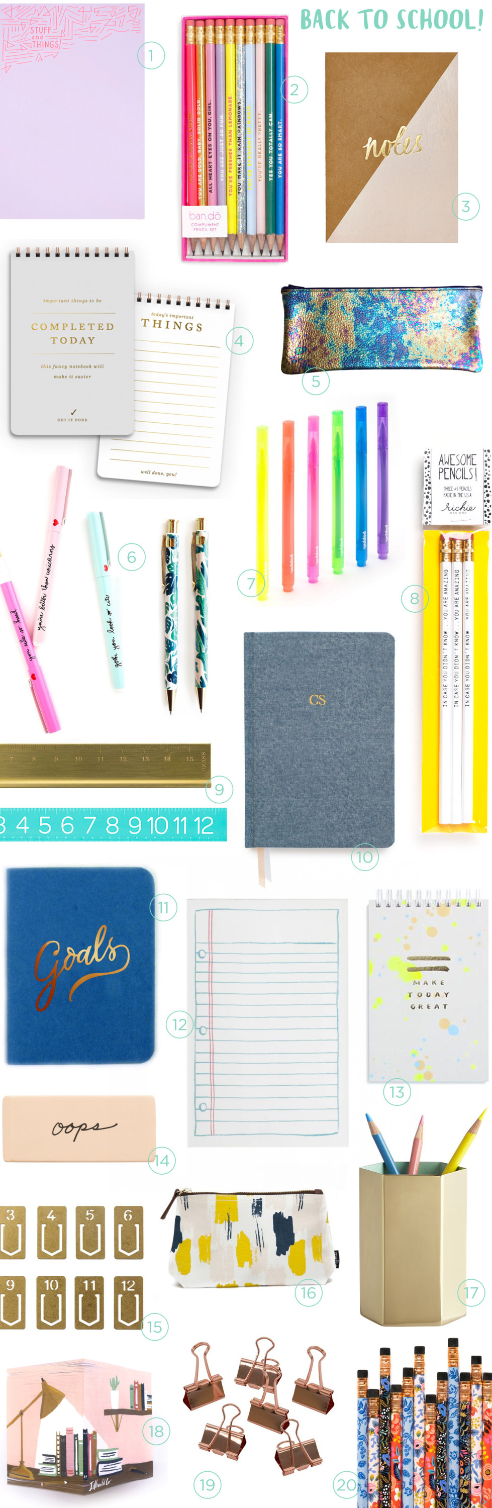 Stationery A-Z: Back to School Supplies / Oh So Beautiful Paper
