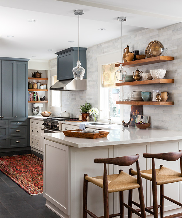 Qanuk Interiors Kitchen via House & Home / Photo Credit: Donna Griffith Photography