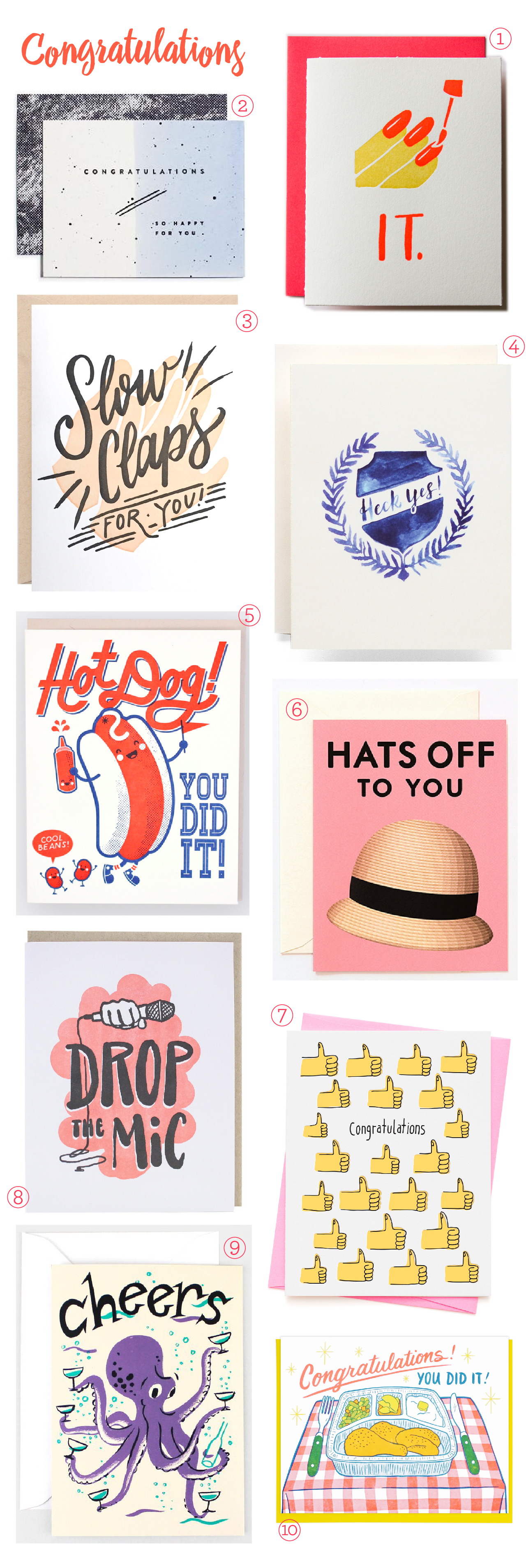 Stationery A-Z: Congratulations Card Round Up
