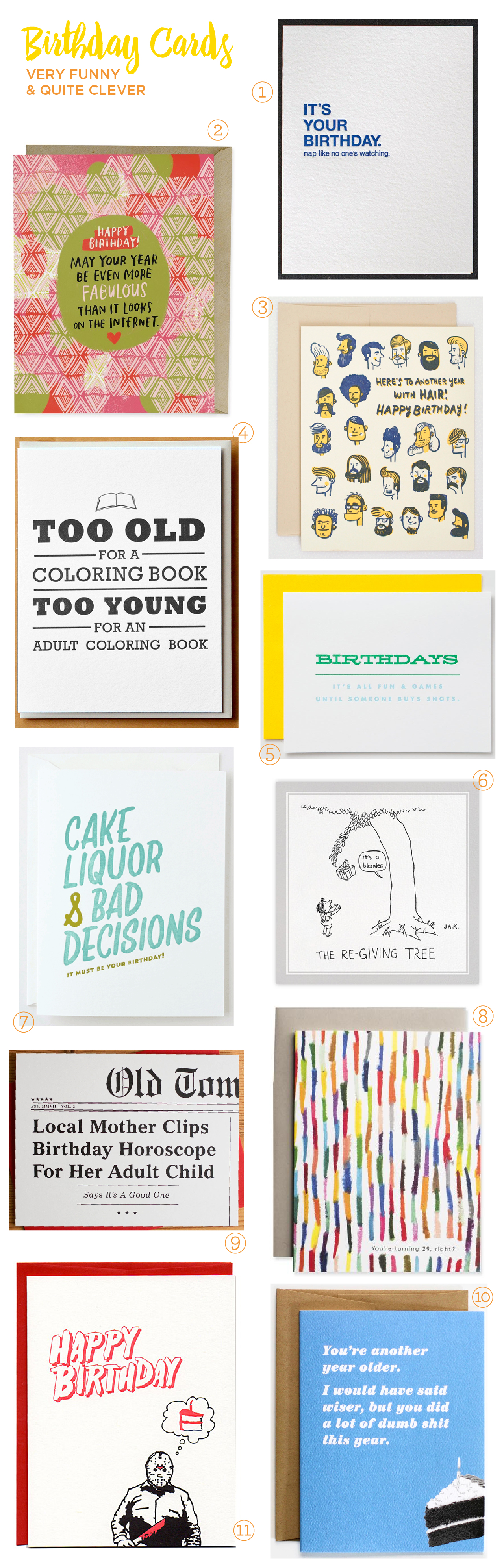 Clever and Funny Birthday Cards