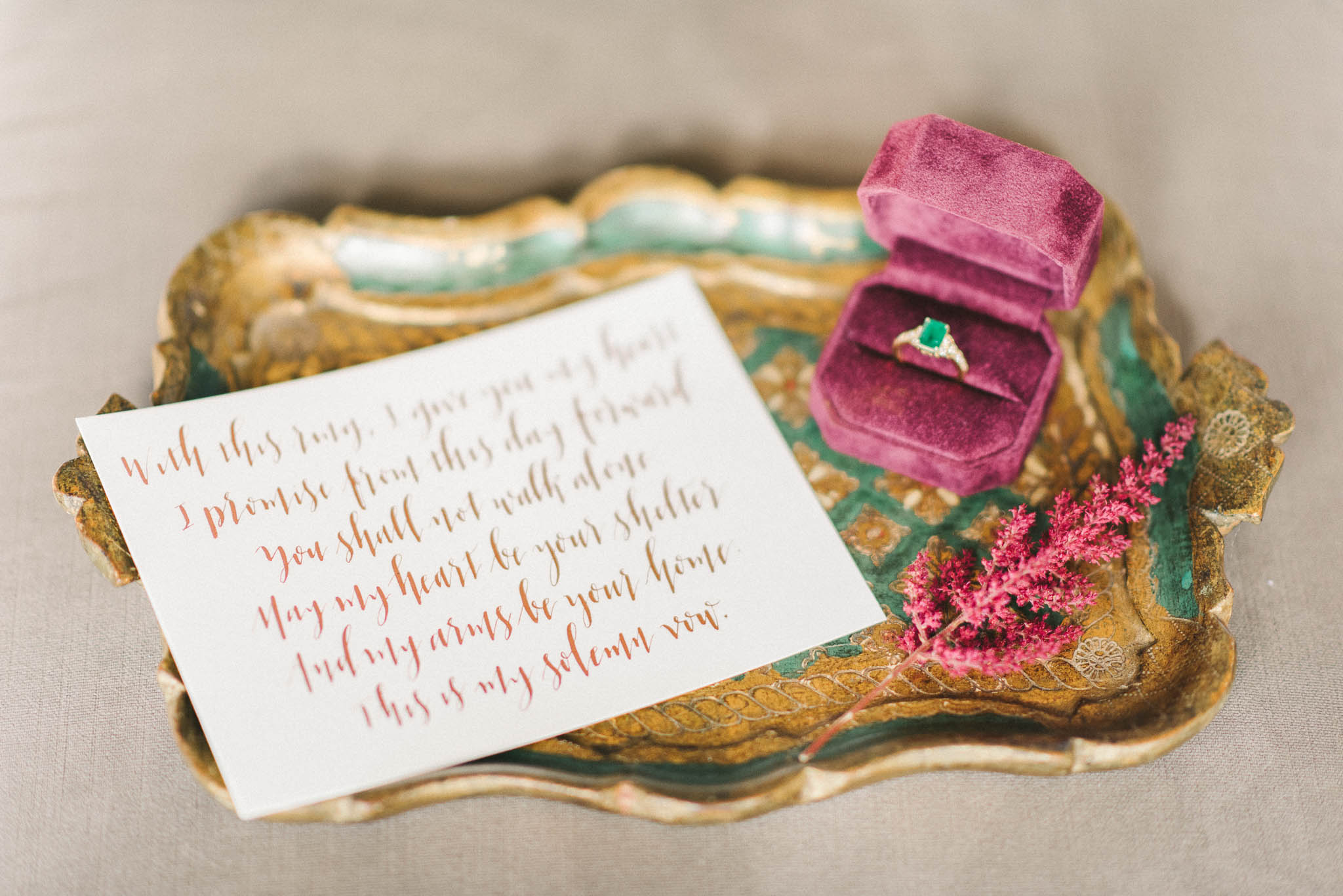 Calligraphy Wedding Vows / Meant to Be Calligraphy
