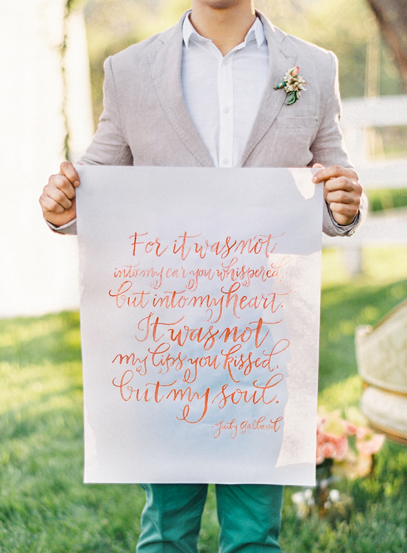 Calligraphy Wedding Sign / Meant to Be Calligraphy