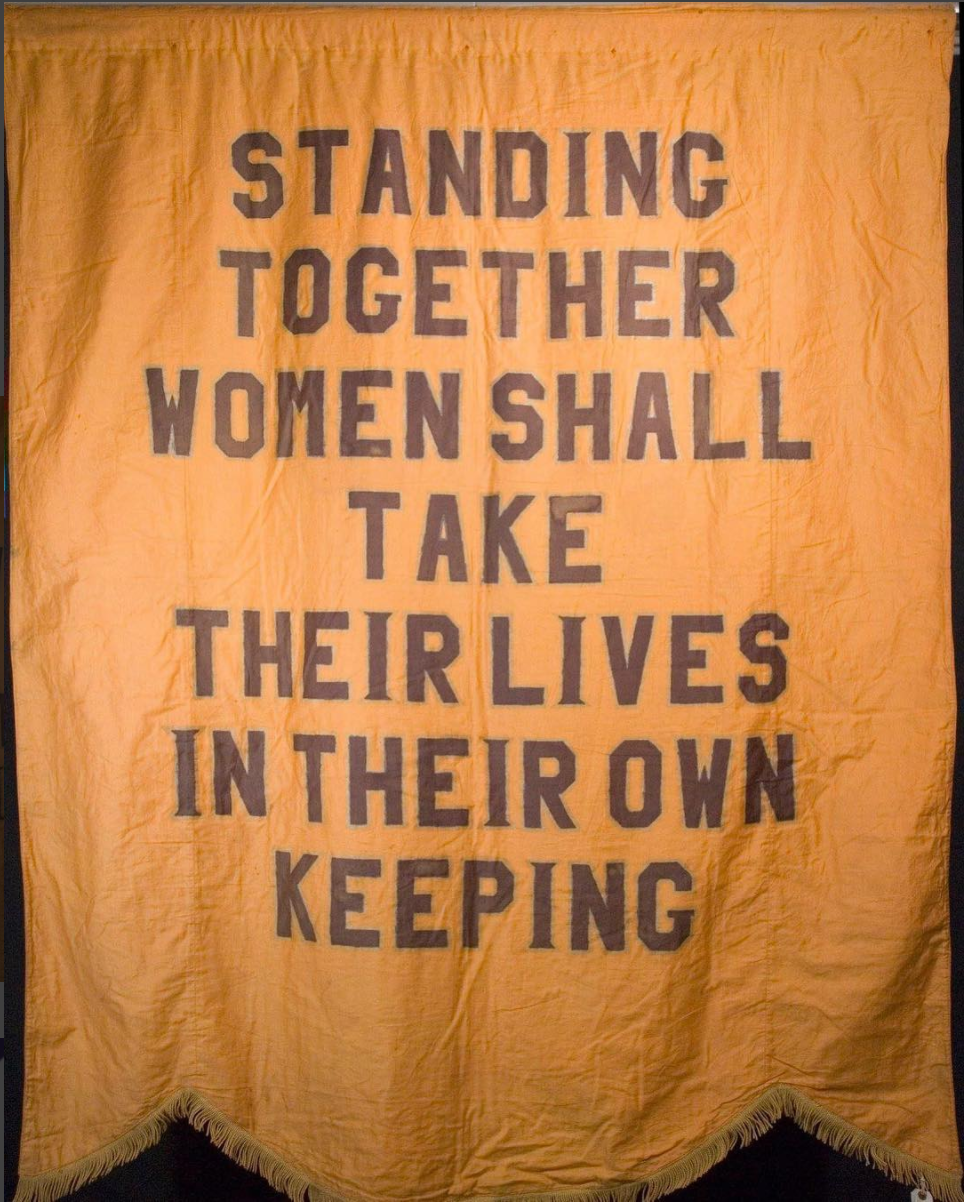 National Womans Party Suffragette Banner
