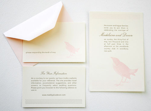  the outset that I would design my own invitation
