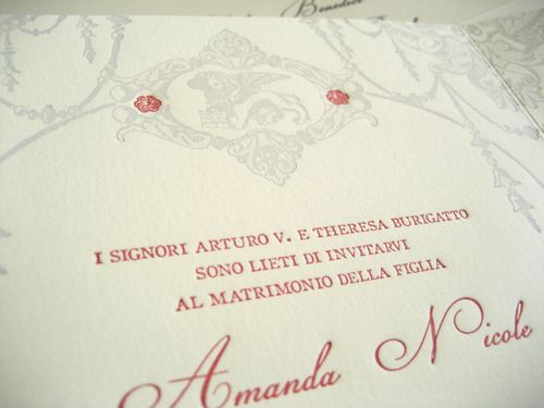  500wi James Amandas Vintage Inspired Italian Wedding Invitations