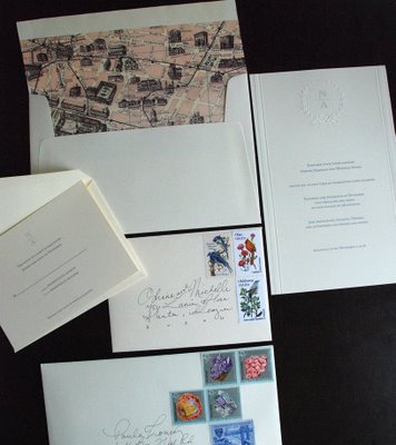 Oshines Paris Inspired Wedding Invitations I also printed the programs