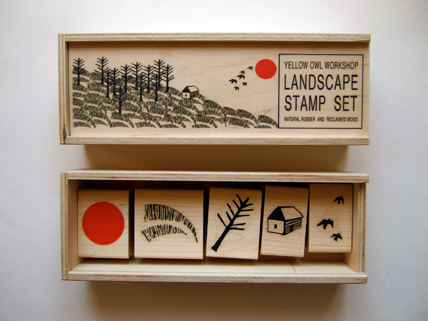 Yellow-owl-workshop-landscape-stamps