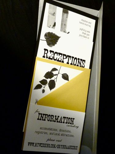 Brynna-eric-portland-yellow-black-white-invitation 6a00e554ee8a228833011570a86b9f970c 500pi Real DIY Invitations Brynna + Eric
