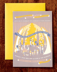 Courtney + Eric's Treehouse Wedding Invitations