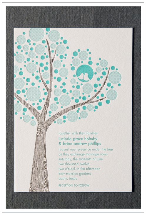 Lovebird Wedding Invitations I love the mix of modern and rustic design 