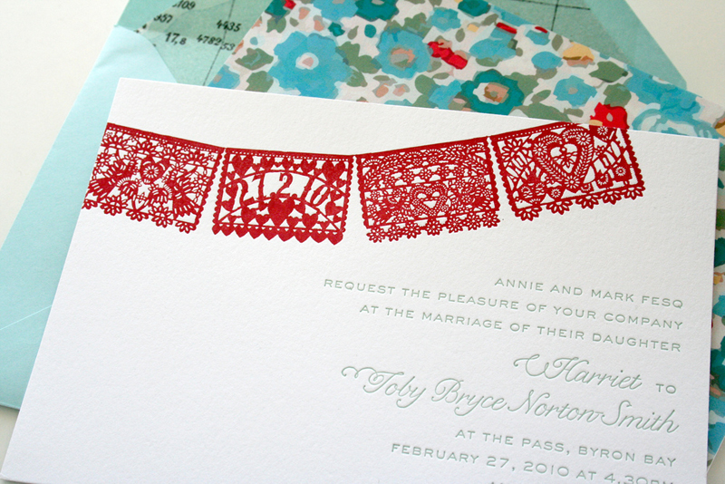 Red-aqua-papel-picado-wedding-invitations