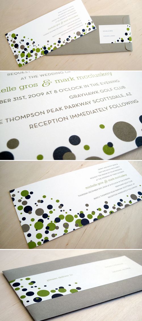  New Years Eve Destination Wedding Invitations The rsvp was perforated 