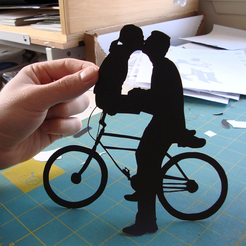 Papercuts-by-Joe-Bicycle-Silhouette