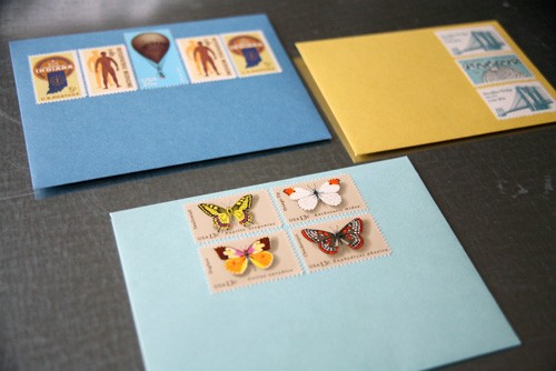 Vintage-stamps-envelopes-butterflies