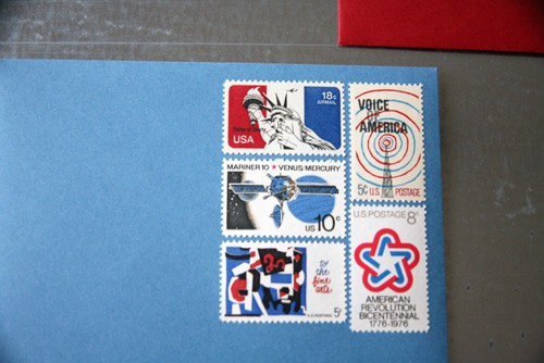 Vintage-stamps-envelopes-red-white-blue