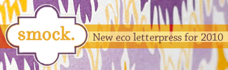 eco-friendly letterpress stationery from Smock