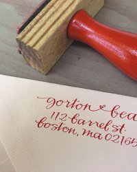 calligraphy address stamps