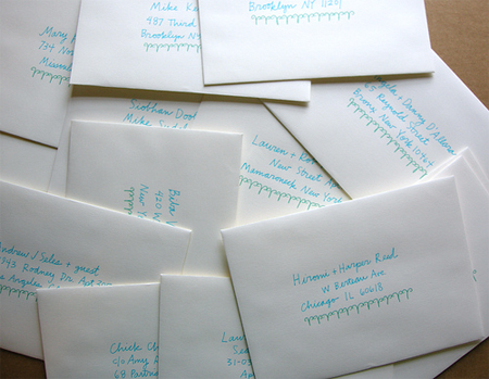 Hand-Lettered-Wedding-Invitation-Envelopes