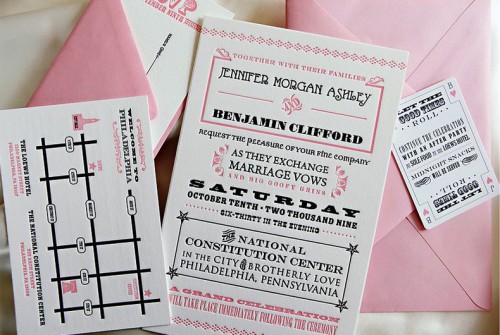 pink-black-white-wedding-invitations