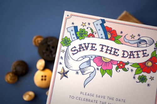 Hello Lucky Wedding Save the Date