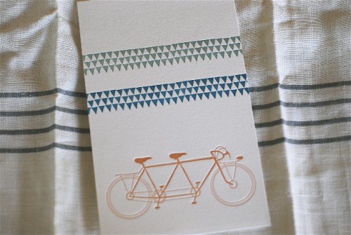 satsuma press geometric bicycle print