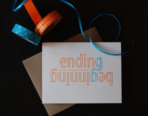 Ending-is-just-a-beginning-art-card