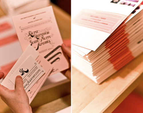 Pink + Gold Wedding Invitations