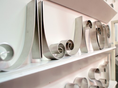silver quilled letters