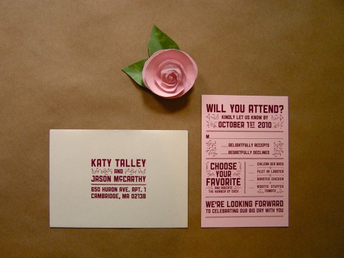 Red-Pink-Screenprinted-Wedding-Invitations