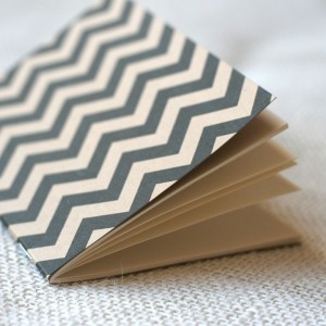 chevron stripe jotter notebook