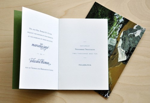 Art-Museum-Letterpress-Wedding-Invitations-Program