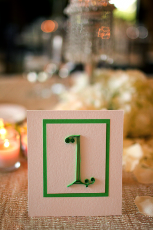 Golf-Theme-Wedding-Quilled-Table-Numbers
