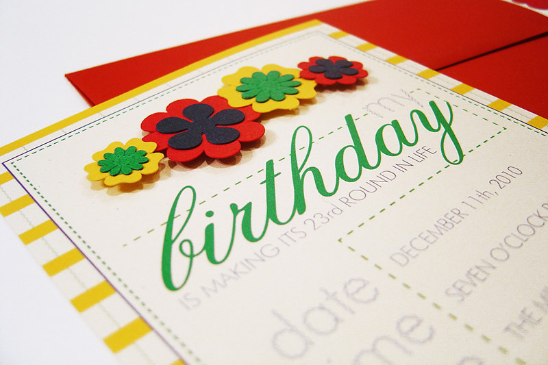 Kate Spade Inspired Birthday Party Invitations