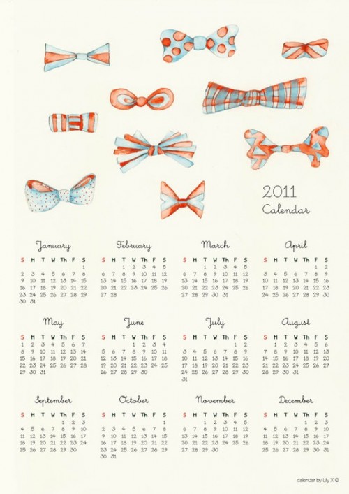 LilyX-bowtie-calendar