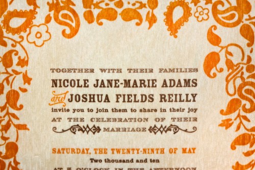 Virginia-Balsa-Wood-Orange-Blue-Wedding-Invitations-Detail
