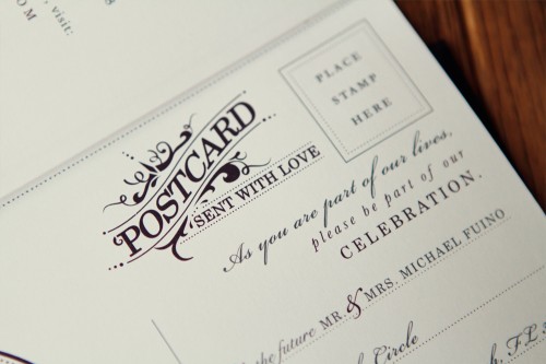 Antique-Book-Inspired-Wedding-Invitations-RSVP-Postcard
