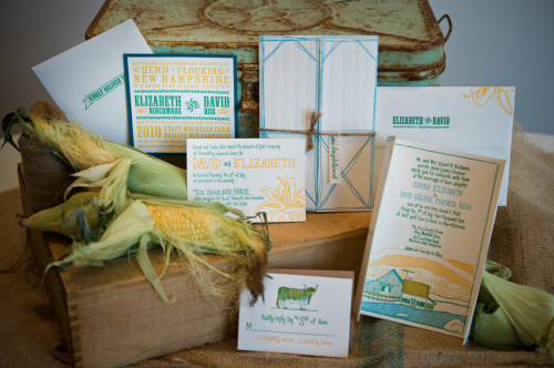 Hand-Illustrated-Letterpress-Farm-Wedding-Invitation-Suite