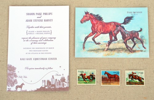 Vintage-Equestrian-Wedding-Invitations-Suite