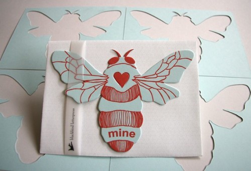 Blackbird-Letterpress-Bee-Mine-Valentine
