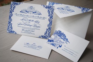 Blue-Letterpress-Puerto-Rico-Wedding-Invitations