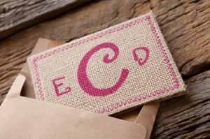 Burlap-Pink-Monogram-Wedding-Invitation-Envelope