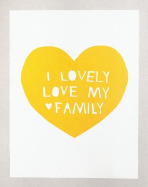 Lovely-Love-My-Family-Yellow