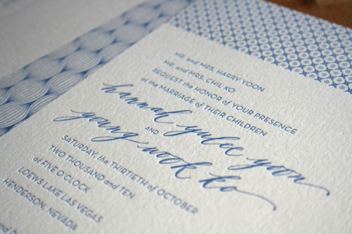 Modern-Blue-Pattern-Letterpress-Wedding-Invitation-Calligraphy