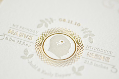 Organic-Gray-Gold-Baby-Announcements-Silhouette