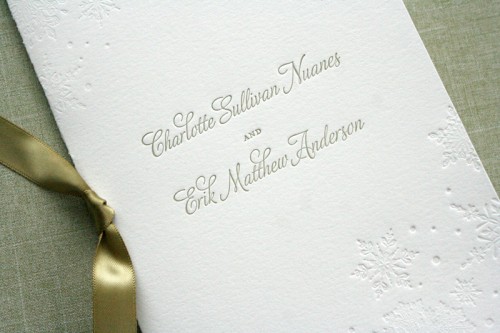 Pink-Gray-Letterpress-Winter-Snowflake-Wedding-Invitations-Program